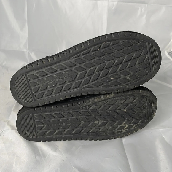 KOOLABURRA by Ugg Black Suede Short Boots Genuine Suede Sherpa Pull-on Size 10 - Picture 9 of 13